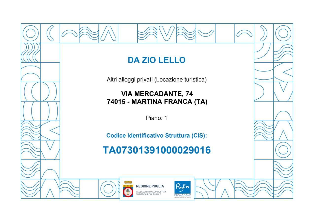 Ferienwohnung Da Zio Lello Martina Franca Exterior foto